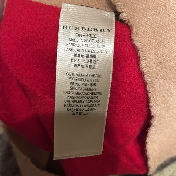 Burberry authentic check cashmere infinity scarf snood - Picture 5 of 5